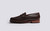 Jago | Mens Loafers in Brown Grain Leather | Grenson - Side View