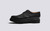 Archie | Mens Brogues in Black Grain Leather | Grenson - Side View