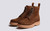 Fred | Mens Brogue Boots in Brown with Wedge | Grenson - Main View