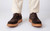 Curt | Mens Derby Shoes in Dark Brown with Wedge | Grenson - Lifestyle View