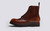 Dudley | Mens Boots in Tan with Rubber Sole | Grenson - Side View