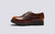 Darryl | Mens Derby Shoes in Tan with Rubber Sole | Grenson - Side View