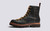 Brady | Hiker Boots for Men in Brown Vintage Softie | Grenson - Side View