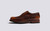 Stanley | Mens Brogues in Vintage Tan with Studded Rubber | Grenson  - Side View