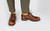 Stanley | Mens Brogues in Vintage Tan with Studded Rubber | Grenson  - Lifestyle View