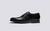 Dylan | Mens Brogues in Black with Split Rubber | Grenson- Side View