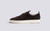 Sneaker 1 | Mens Sneakers in Dark Brown Suede | Grenson - Side View