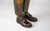 Diggery | Mens Monk Shoes in Brown Bookbinder | Grenson - Lifestyle View