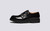 Diggery | Mens Monk Shoes in Black Bookbinder | Grenson - Side View