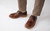 Archie | Mens Brogues in Brown Triple Welt | Grenson - Lifestyle View