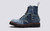 The Kelly Boot | Mens Boots in Reclaimed Denim | Grenson - Main View