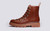 Brady | Hiker Boots for Men in Tan Leather | Grenson - Side View