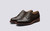 Grenson Shoe No.10 in Brown Aniline Calf Leather - 3 Quarter View