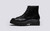 Morgan | Womens Monkey Boots in Black Leather | Grenson - Side View