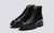 Morgan | Womens Monkey Boots in Black Leather | Grenson - Main View