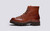 Morgan | Womens Monkey Boots in Tan Leather | Grenson - Side View