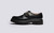 Jenna | Womens Monk Shoes in Black Leather | Grenson - Side View