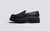 Philomena | Loafers for Women in Black Rubber Sole | Grenson - Side View