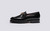 Nina | Loafers for Women in Black Leather | Grenson - Side View