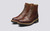 Grenson Joseph in Tan Hand Painted Calf Leather - 3 Quarter View