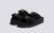 Flora | Womens Sandals in Black with Shearling | Grenson - Main View
