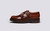 Dina | Womens Monk Shoes in Brown Bookbinder | Grenson - Side View