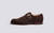 Arundel | Mens Monk Strap Shoes in Brown Suede | Grenson - Side View