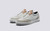 Grenson M.I.E. Sneaker Men's in White Suede/Nubuck - 3 Quarter View