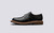 Grenson Archie in Black Hi Shine Leather - Side View