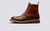 Grenson Fred in Tan Hand Painted Calf Leather - Side View