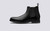 Grenson Declan in Black Calf Leather - Side View