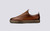 Grenson Sneaker 1 Men's in Tan Hand Painted Calf Leather - Side View