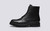 Hadley | Mens Boots in Black Natural Grain Leather | Grenson - Side View