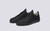 Grenson Sneaker 1 for Men in Black Rubberised Leather - Main View