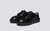 Sneaker 41 | Mens Sneakers in Black Leather | Grenson - Main View