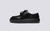 Sneaker 41 | Mens Sneakers in Black Leather | Grenson - Side View