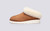 Wyeth | Men's Slippers in Tobacco Shearling | Grenson - Side View