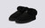 Wyeth | Men's Slippers in Black Shearling | Grenson - Main View