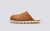Wainwright | Men's Slippers in Tobacco Shearling | Grenson - Side View