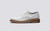 Grenson Rose in White Scotch Grain Leather - Side View