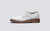 Grenson Evie in White Scotch Grain Leather - Side View