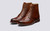 Grenson Ella in Tan Hand Painted Calf Leather - 3 Quarter View
