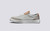 Grenson M.I.E. Sneaker Women's in White Suede/Nubuck - Side View