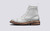 Grenson Frances in White Grain Leather - SideView
