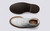 Grenson Frances in White Grain Leather - Top and Sole View