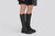 Nanette Knee High | Womens Boots in Black Rubber Leather | Grenson - Lifestyle View