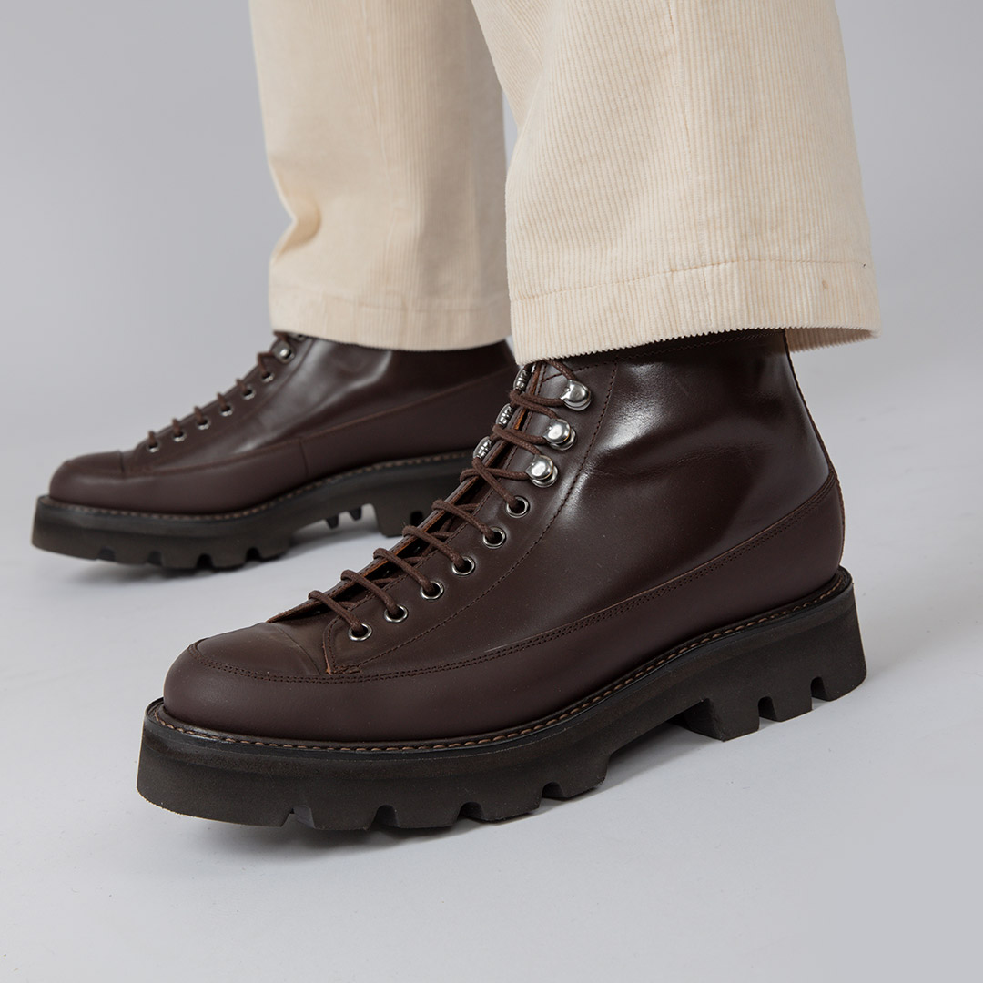 Grenson Unworn Quality Vintage Men's Grenson Sveltes Patent Brown Handmade Shoes 
