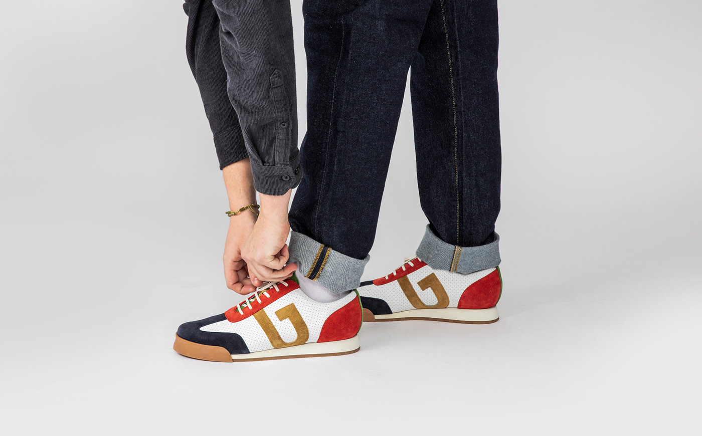 Grenson best sale white trainers