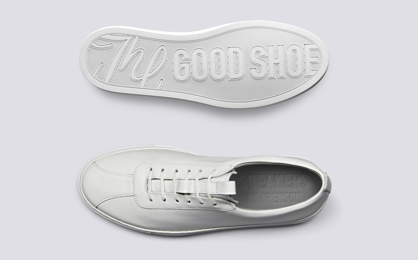 grenson white sneakers