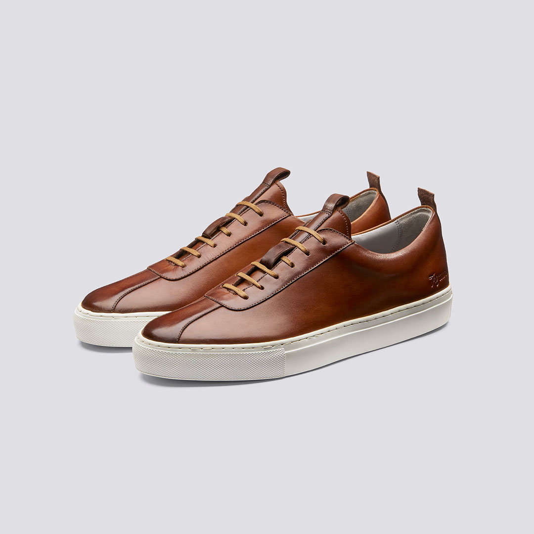 grenson tan sneaker